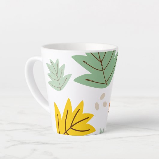 Autumn Leaf Herfst Fun Latte Mok (Linkerhoek)