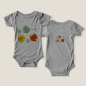 Autumn Leaf Herfst Leuk pak voor baby (Ontwerp Voorkant & Achterkant)