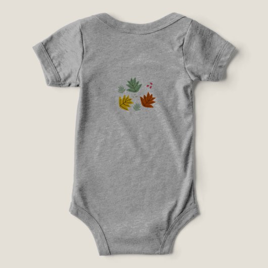 Autumn Leaf Herfst Leuk pak voor baby (Design achterkant)