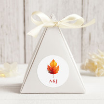 Autumn Leaf Herfst Modern Wedding Rust