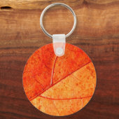 Autumn Leaf Key Ring Sleutelhanger (Voorkant)