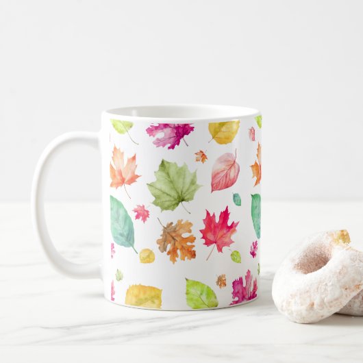 Autumn Leaf Koffiemok (Met donut)