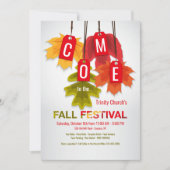 Autumn Leaf Labels Kaart (Voorkant)