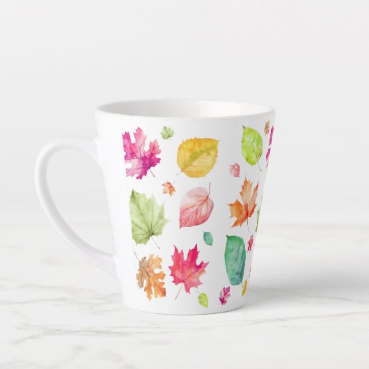 Autumn Leaf Latte Mok (Links)