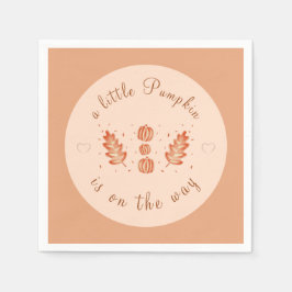 Autumn Leaf & Little Pumpkins Baby shower Party Servet