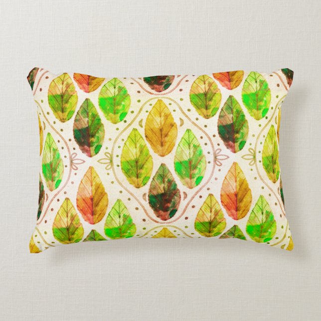 Autumn Leaf Lumbar Pillow Accent Kussen (Voorkant)