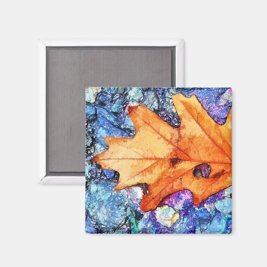 AUTUMN LEAF MAGNEET (Voorkant / Achterkant)