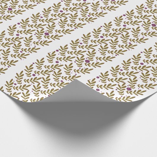 Autumn Leaf Matte Wrapping Paper Cadeaupapier (Hoek)