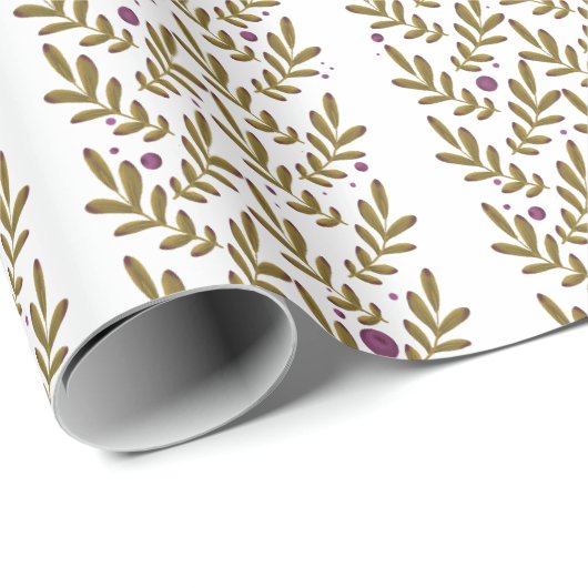Autumn Leaf Matte Wrapping Paper Cadeaupapier (Rol Hoek)