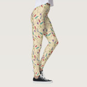Autumn Leaf Medley Kleurrijke Herfst Leggings (Rechts)