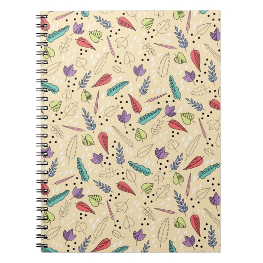 Autumn Leaf Medley Kleurrijke Herfst Notitieboek (Voorkant)