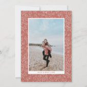 Autumn Leaf | Modern Fall Wedding Jubileum Kaart (Achterkant)