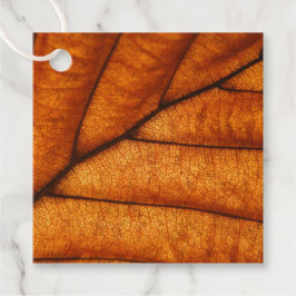 Autumn Leaf Natuur Bedankjes Labels