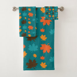 Autumn Leaf Pattern Bad Handdoek