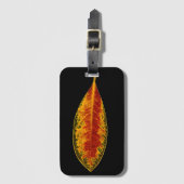 Autumn Leaf Pattern Bagagelabel (Voorkant (verticaal))
