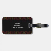 Autumn Leaf Pattern Bagagelabel (Achterkant horizontaal)