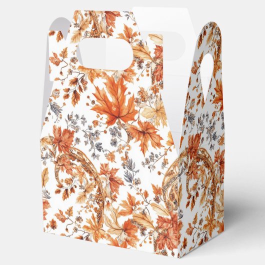 Autumn Leaf Pattern Bedankdoosjes (Geopend)