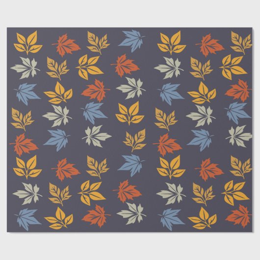 Autumn Leaf Pattern Cadeaupapier (Vlak)