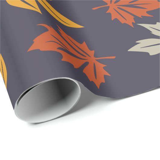 Autumn Leaf Pattern Cadeaupapier (Rol Hoek)