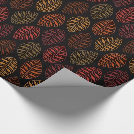 Autumn Leaf Pattern Cadeaupapier (Hoek)
