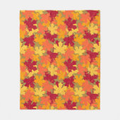Autumn Leaf Pattern Fleece Deken (Voorkant)