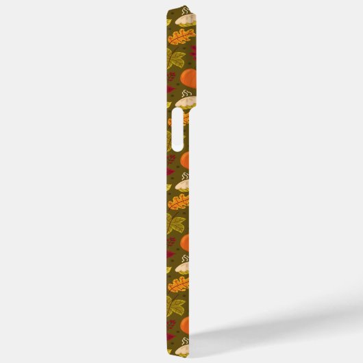 Autumn Leaf Pattern iPhone Case (Achterkant / Rechts)