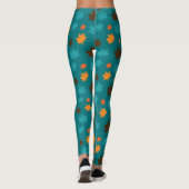 Autumn Leaf Pattern Leggings (Achterkant)