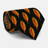 Autumn Leaf Pattern Stropdas (Opgerold)