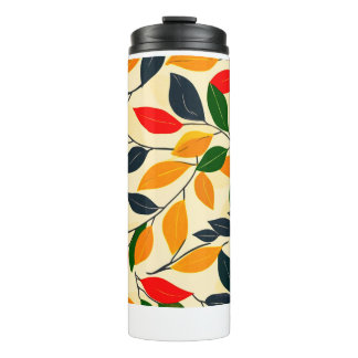 Autumn Leaf Pattern Thermosbeker