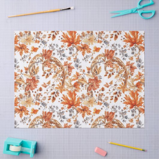 Autumn Leaf Pattern Tissuepapier (Craft)