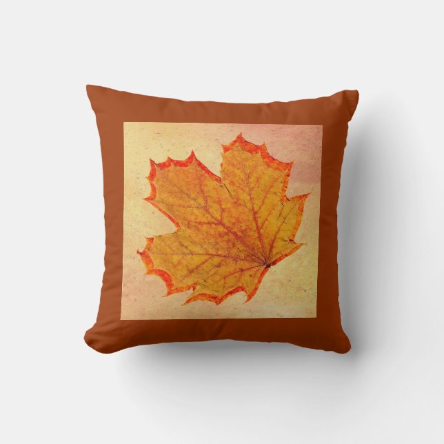 Autumn leaf pillow kussen (Voorkant)