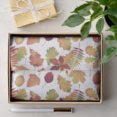 Autumn Leaf Print op White Decoupage Craft Tissuepapier (Geschenk)