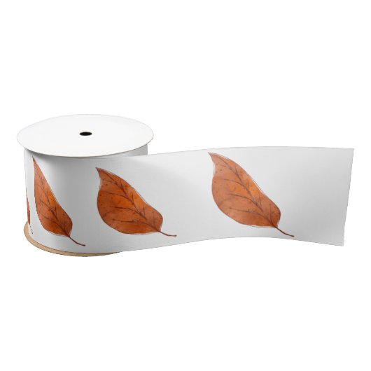 Autumn leaf satijnen lint (Spoel)