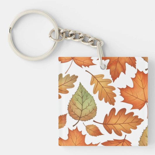 Autumn Leaf Seamless Sleutelhanger (voorkant)