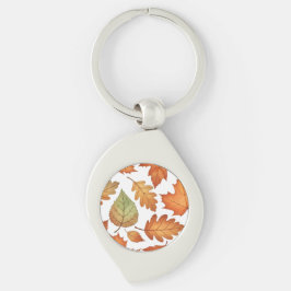 Autumn Leaf Seamless Sleutelhanger