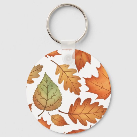 Autumn Leaf Seamless Sleutelhanger (Achterkant)