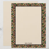 Autumn Leaf Shapes Stationery Paper Briefhoofd (Voorkant / Achterkant)