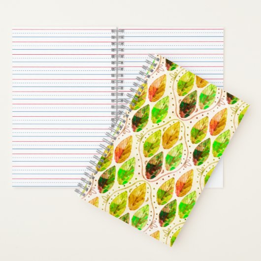 Autumn Leaf Spiral Notebook Notitieboek (Binnen)