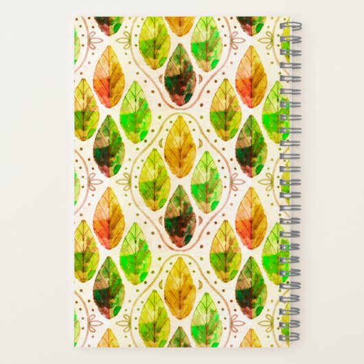 Autumn Leaf Spiral Notebook Notitieboek (Achterkant)