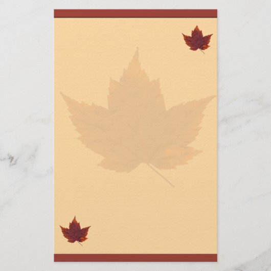 Autumn Leaf Stationery Briefpapier (Voorkant)