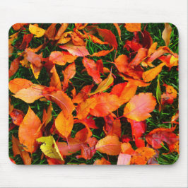 Autumn leaf texture mousepad muismat