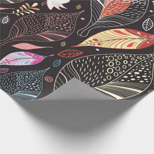 Autumn leaf textuur cadeaupapier (Hoek)