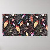 Autumn leaf textuur poster (Voorkant)