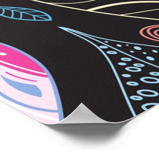 Autumn leaf textuur poster (Hoek)