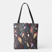 Autumn leaf textuur tote bag (Achterkant)