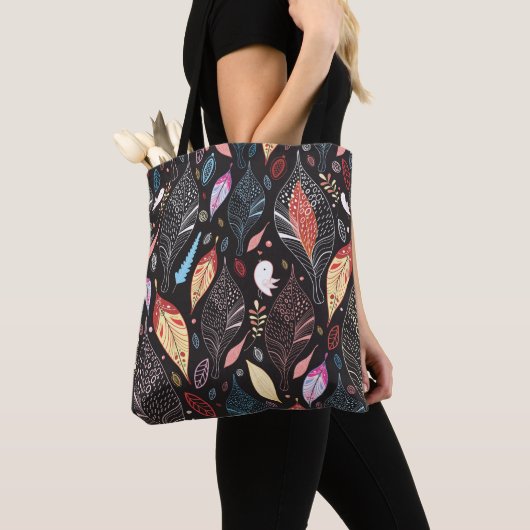 Autumn leaf textuur tote bag (Dichtbij)