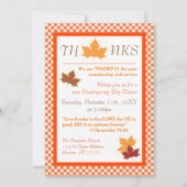 Autumn Leaf - Thanksgiving Innodiging Kaart (Voorkant)