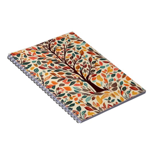 AUTUMN LEAF TREE DESIGN NOTITIEBOEK (Rechterzijde)