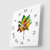 Autumn Leaf Vierkante Klok (Hoek)