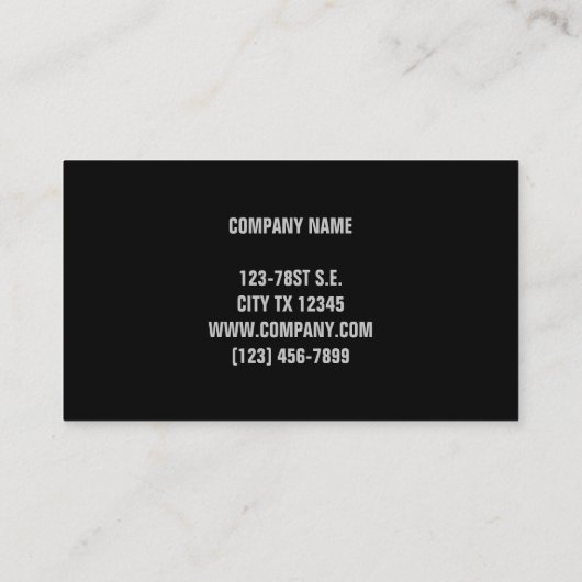 Autumn Leaf Visitekaartje (Achterkant)